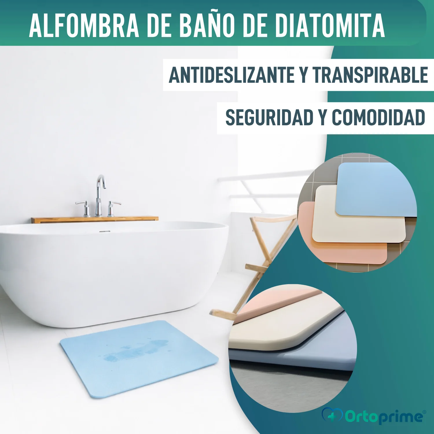 Alfombra Baño Antideslizante Ultra Absorbente | Varios Colores - Image 3