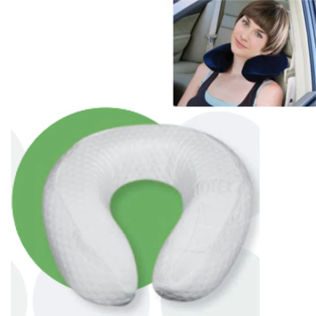 Almohada de Herradura Viscoelástica Anatómica Blanca - Image 4