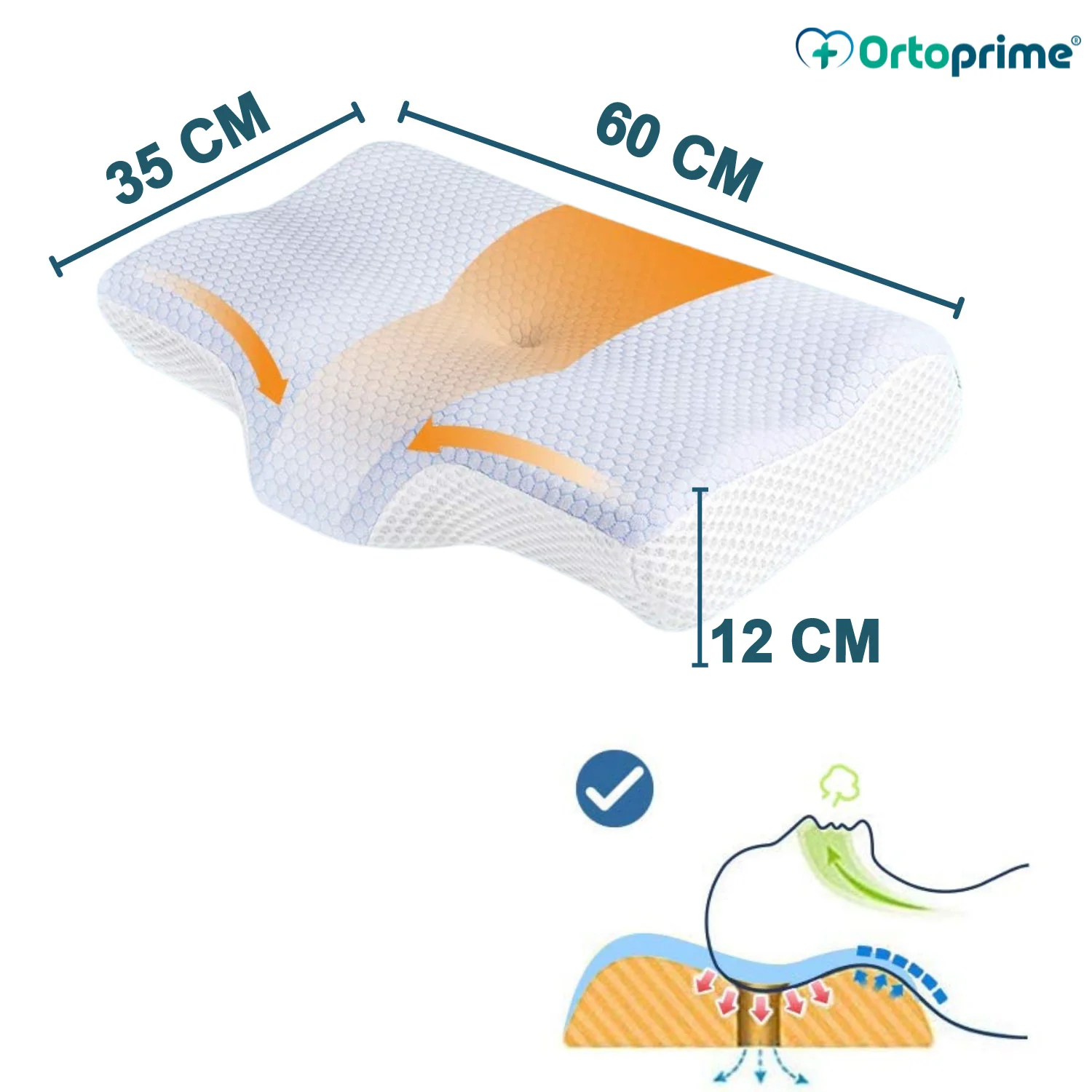 Almohada Cervical Ergonómica Viscoelástica | Descanso Reparador - Image 11