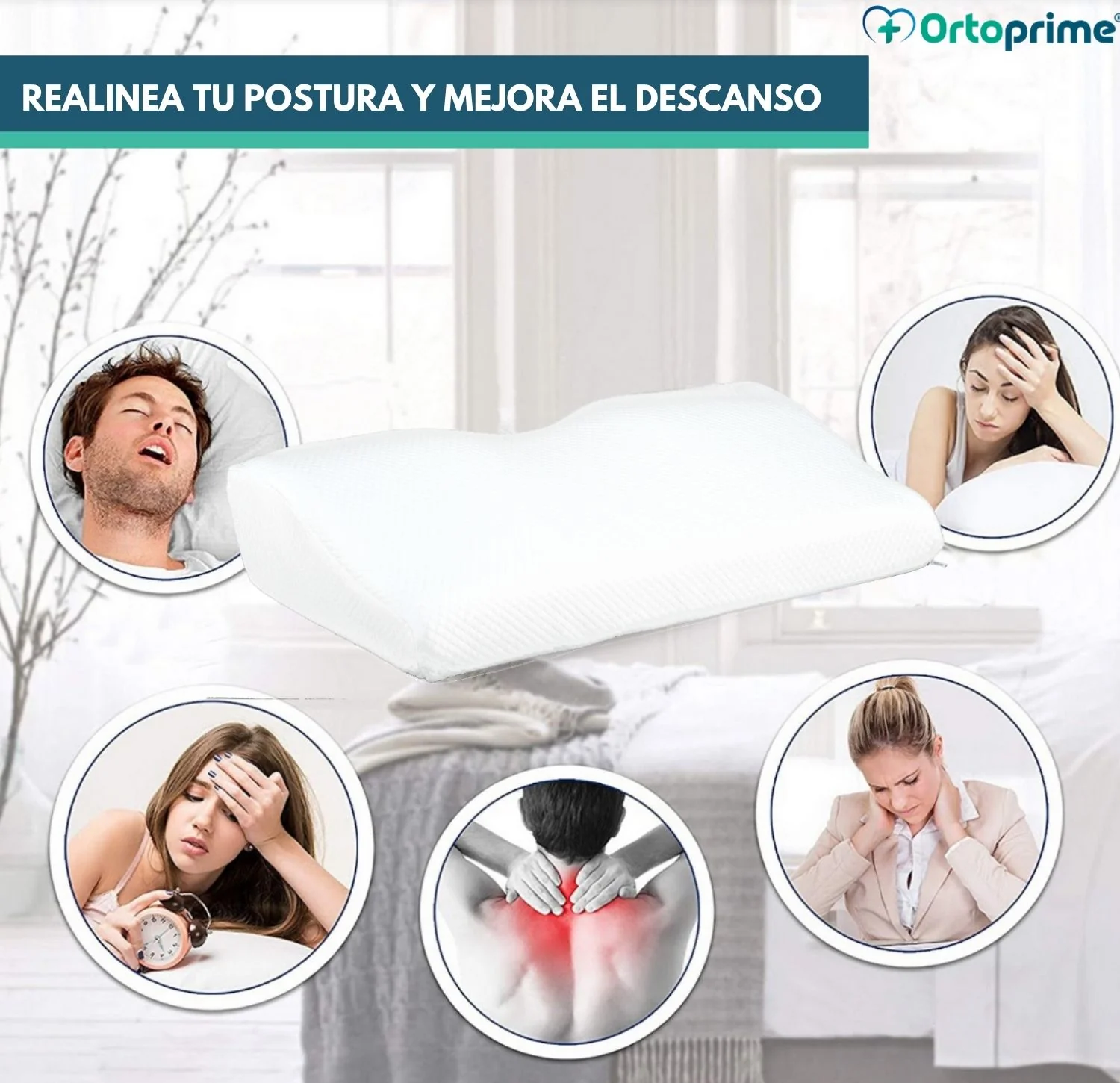 Almohada Cervical Ergonómica Viscoelástica | Descanso Reparador - Image 8