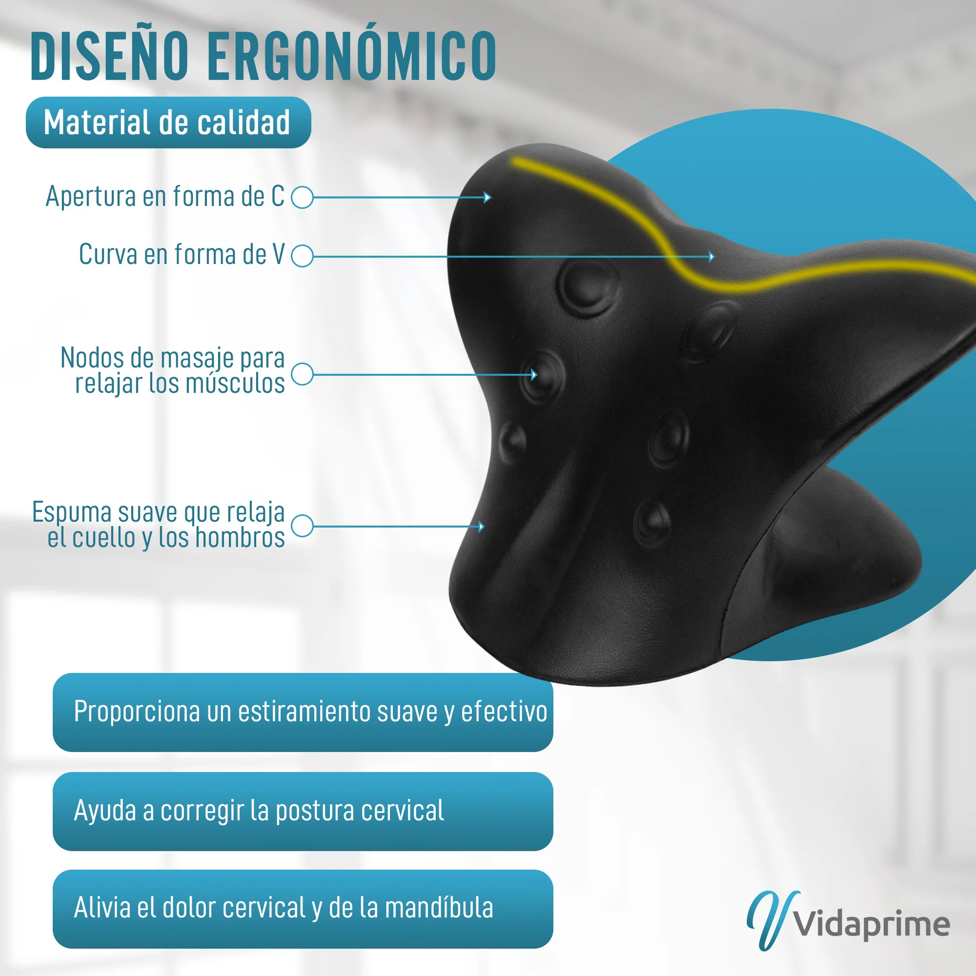 Almohada Quiropráctica Tracción Cervical | Cojín Corrector de Postura - Image 7