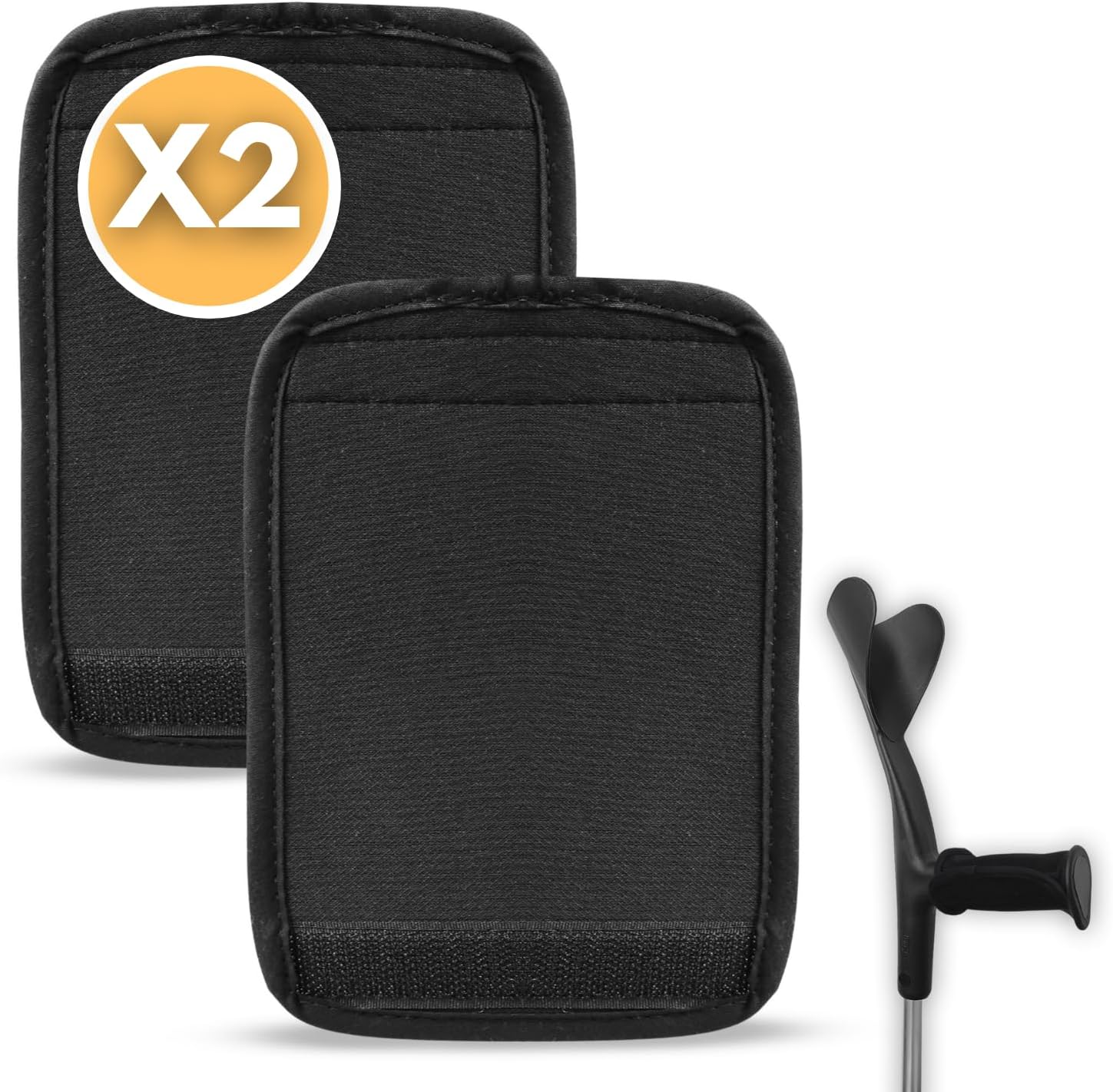 Almohadillas Muletas Acolchadas Velcro Ajustable | 2 Unidades