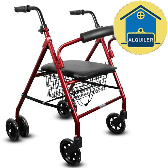 ALQUILER MENSUAL Andador Ortopédico Plegable Rollator Cuatro Ruedas - Image 6