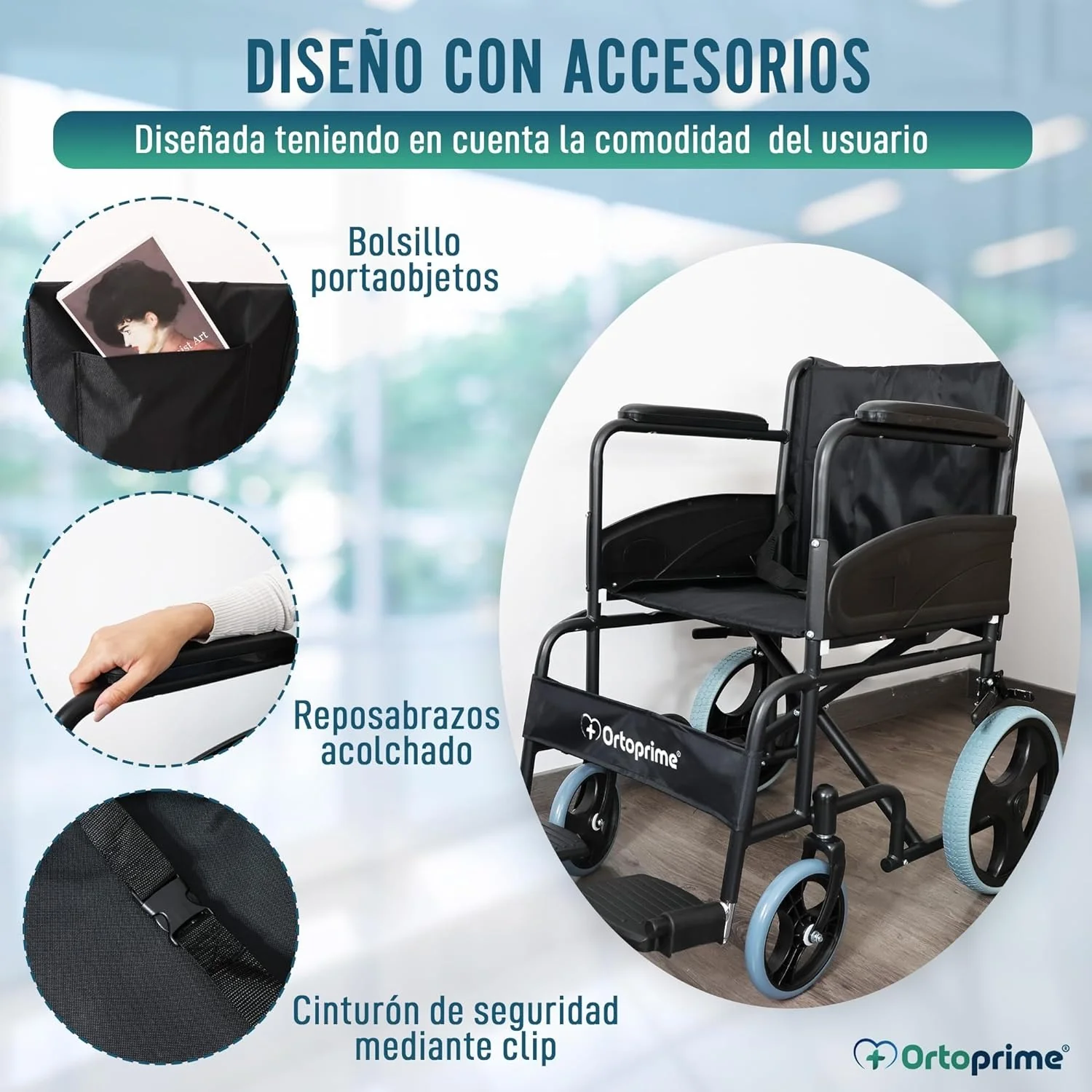 ALQUILER MENSUAL Silla de Ruedas Plegable Ortopédica - Image 10