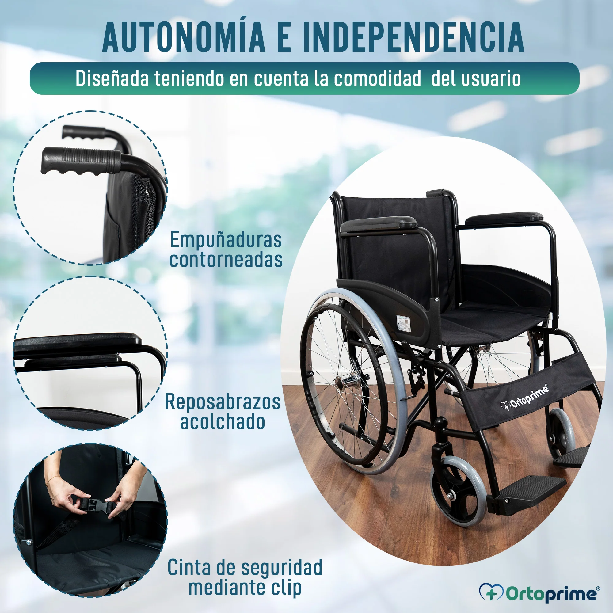 ALQUILER MENSUAL Silla de Ruedas Plegable Ortopédica - Image 6