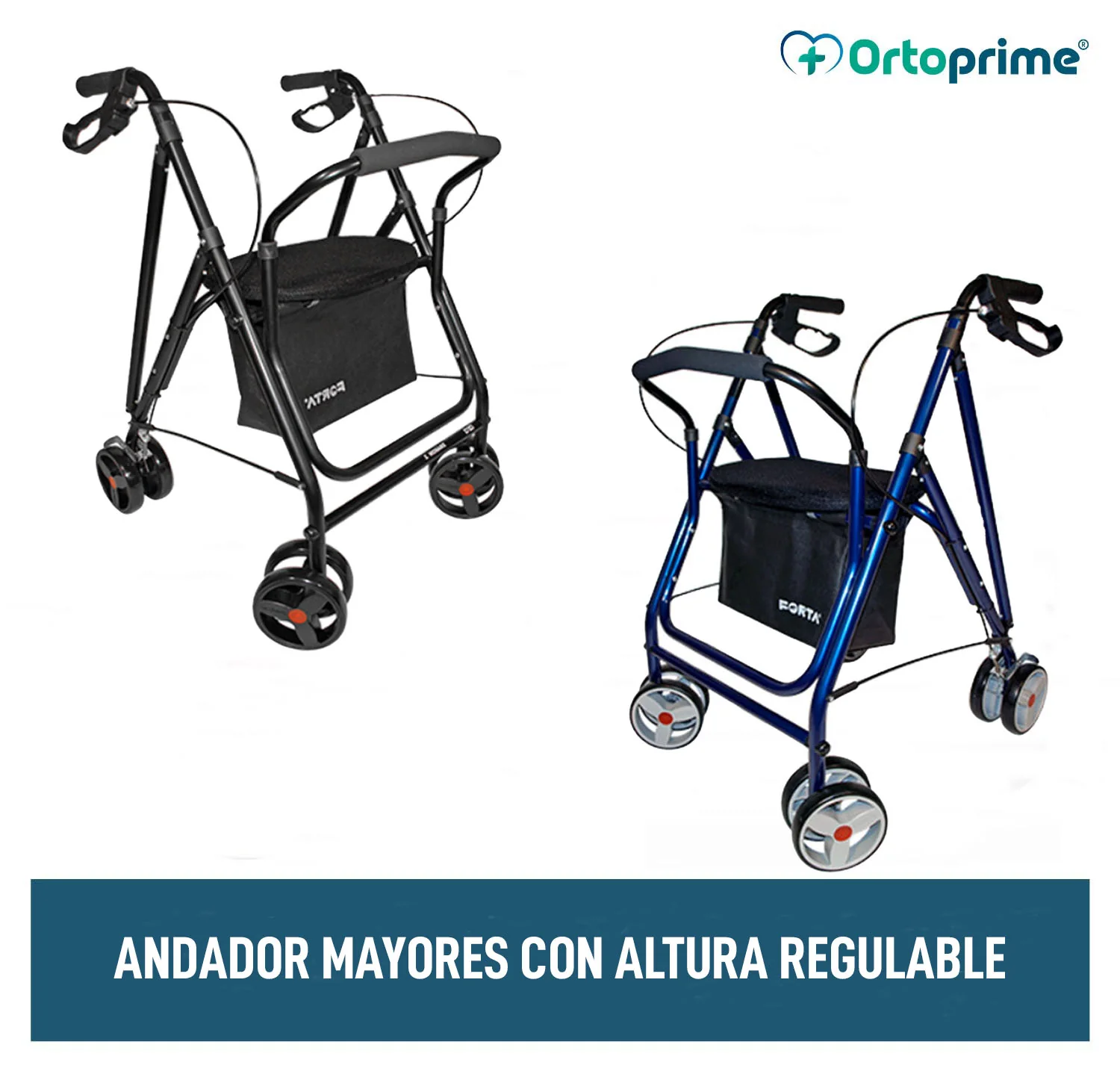 Andador Mayores con Altura Regulable y Frenos de Maneta | 2 Colores - Image 4