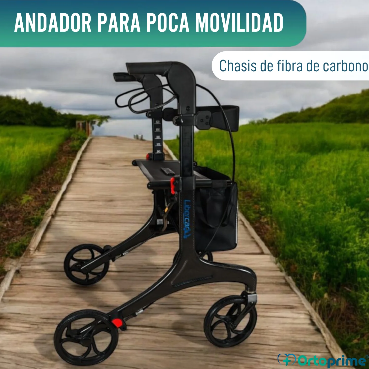 Andador para Adultos Plegable con Asiento | Fibra de Carbono - Image 5