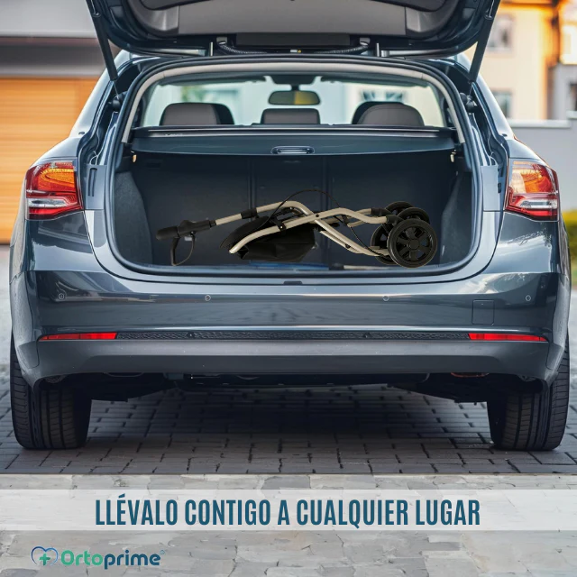 Andador Adultos Plegable Rollator con Carro de la Compra - Image 6