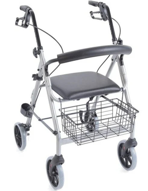 Andador Rollator Altura Regulable con Asiento y Cesta Multiuso
