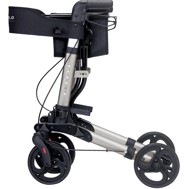 Andador Rollator de 4 Ruedas Plegable con Cesta Multiuso - Image 4