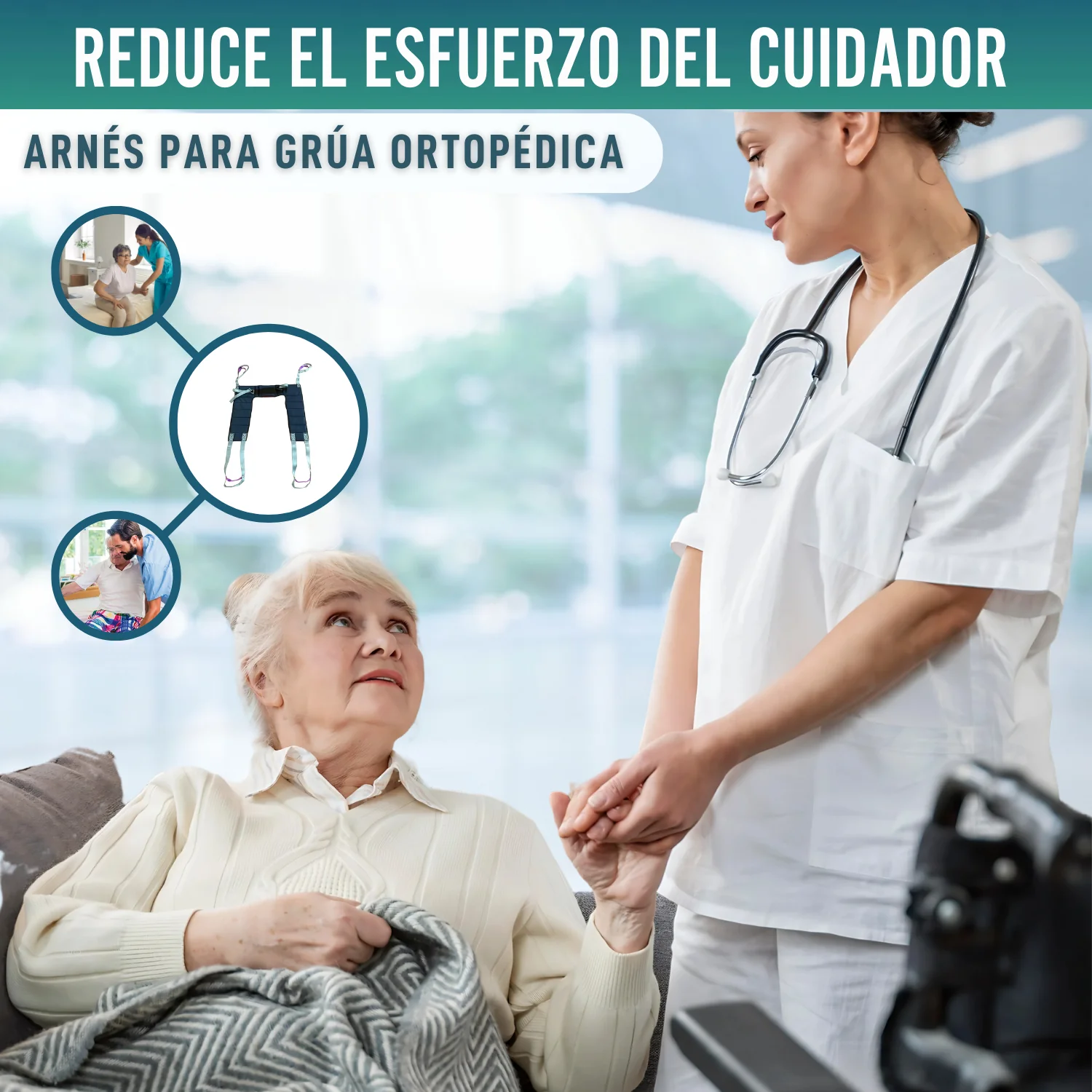 Arnés Ergonómico de Rápido Ajuste para Grúa de Transferencia - Image 6
