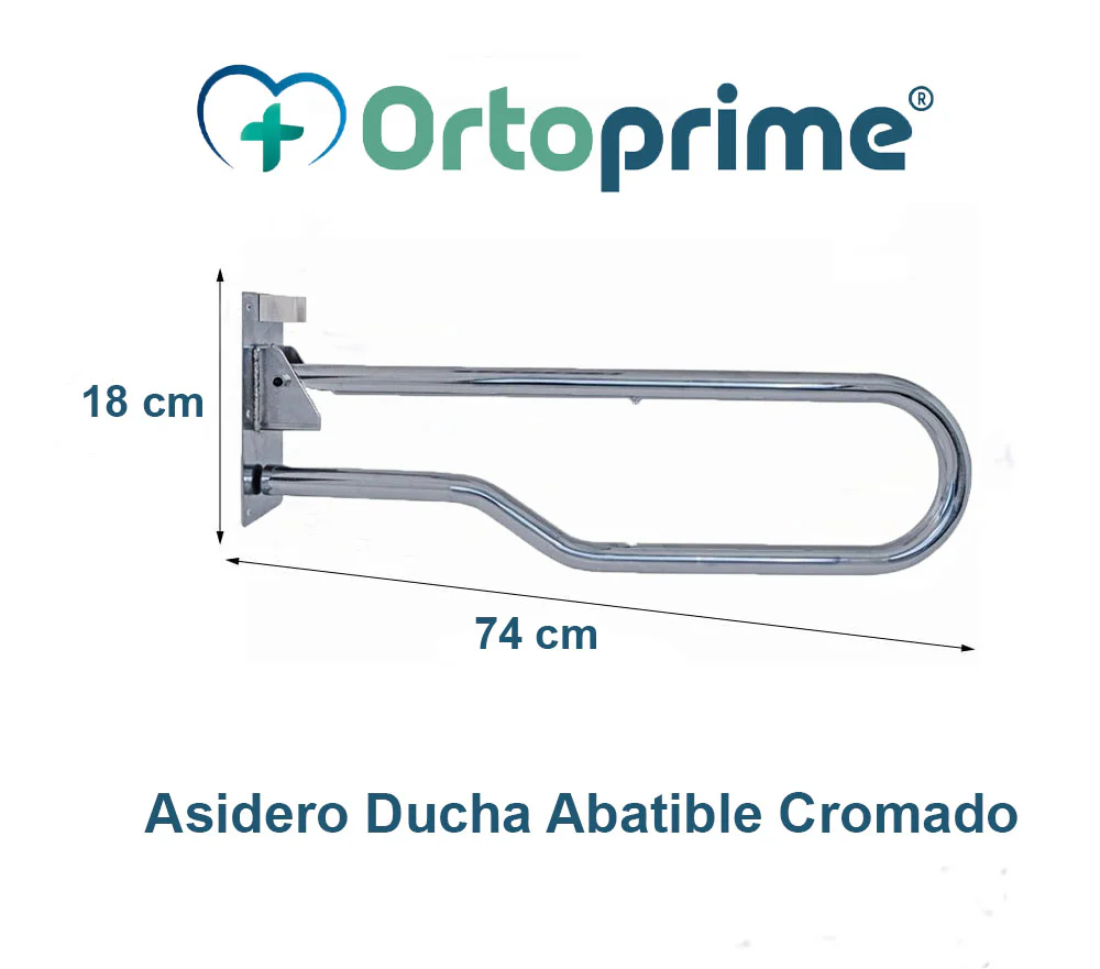 Asidero Baño Abatible Cromado | Sujeción Segura - Image 3