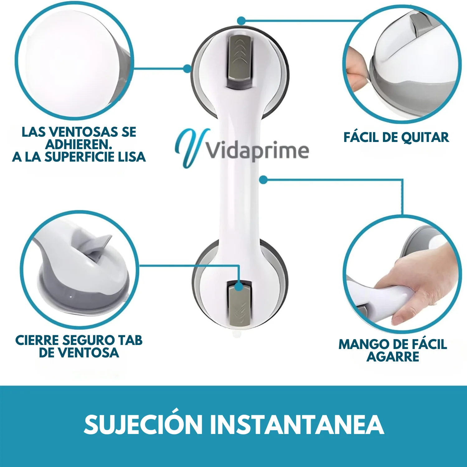Asidero de Baño con Sujeción Instantánea - Image 2