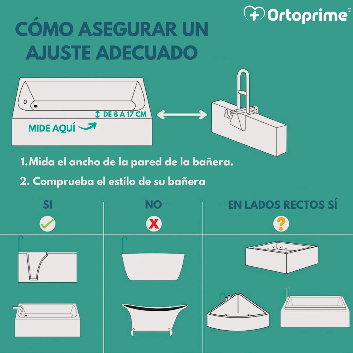 Asidero de Bañera | Barra de Sujeción Anticaidas - Image 3