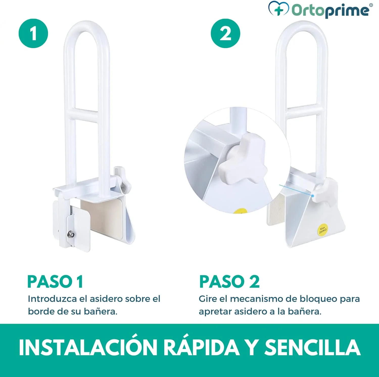Asidero de Bañera | Barra de Sujeción Anticaidas - Image 4