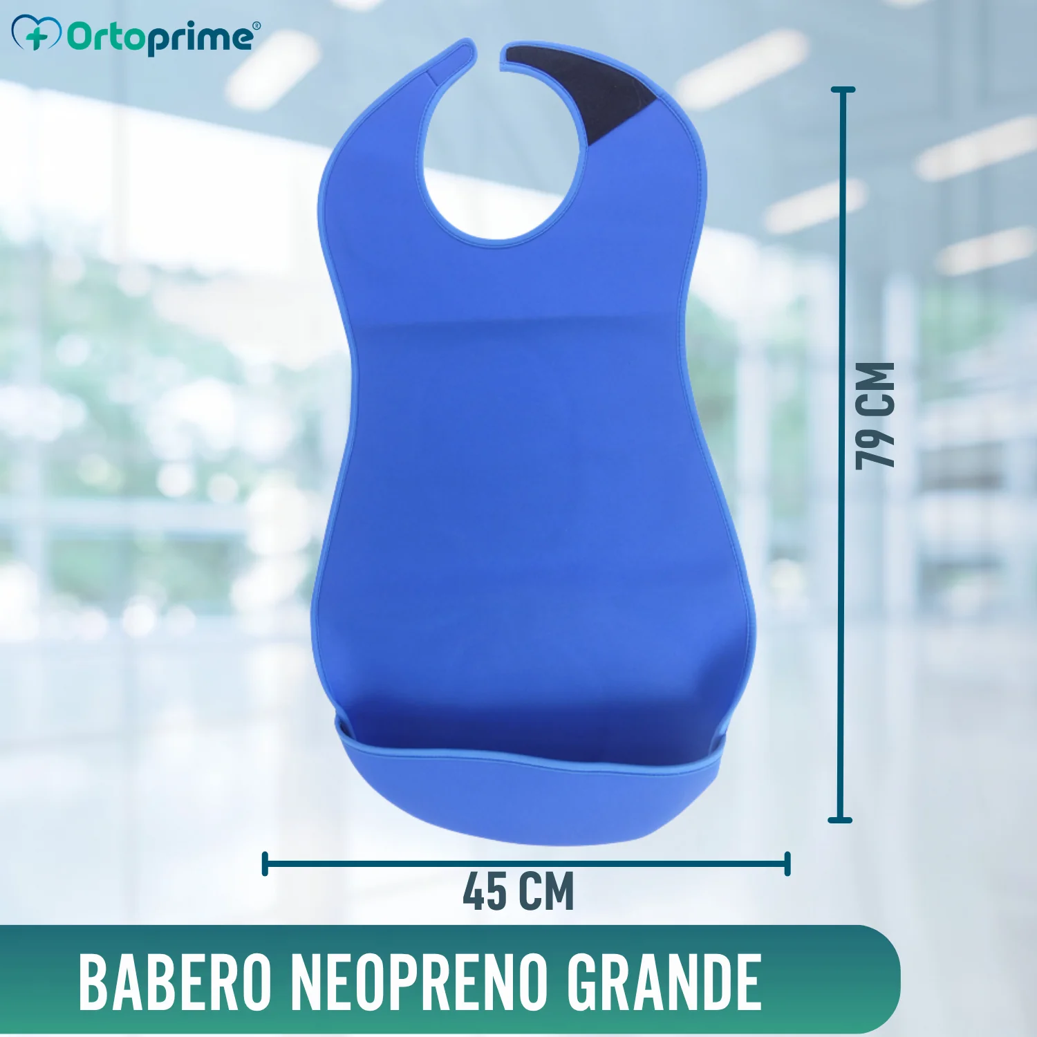 Babero Adulto Reutilizable de Neopreno con Solapa | Dos Tallas - Image 3