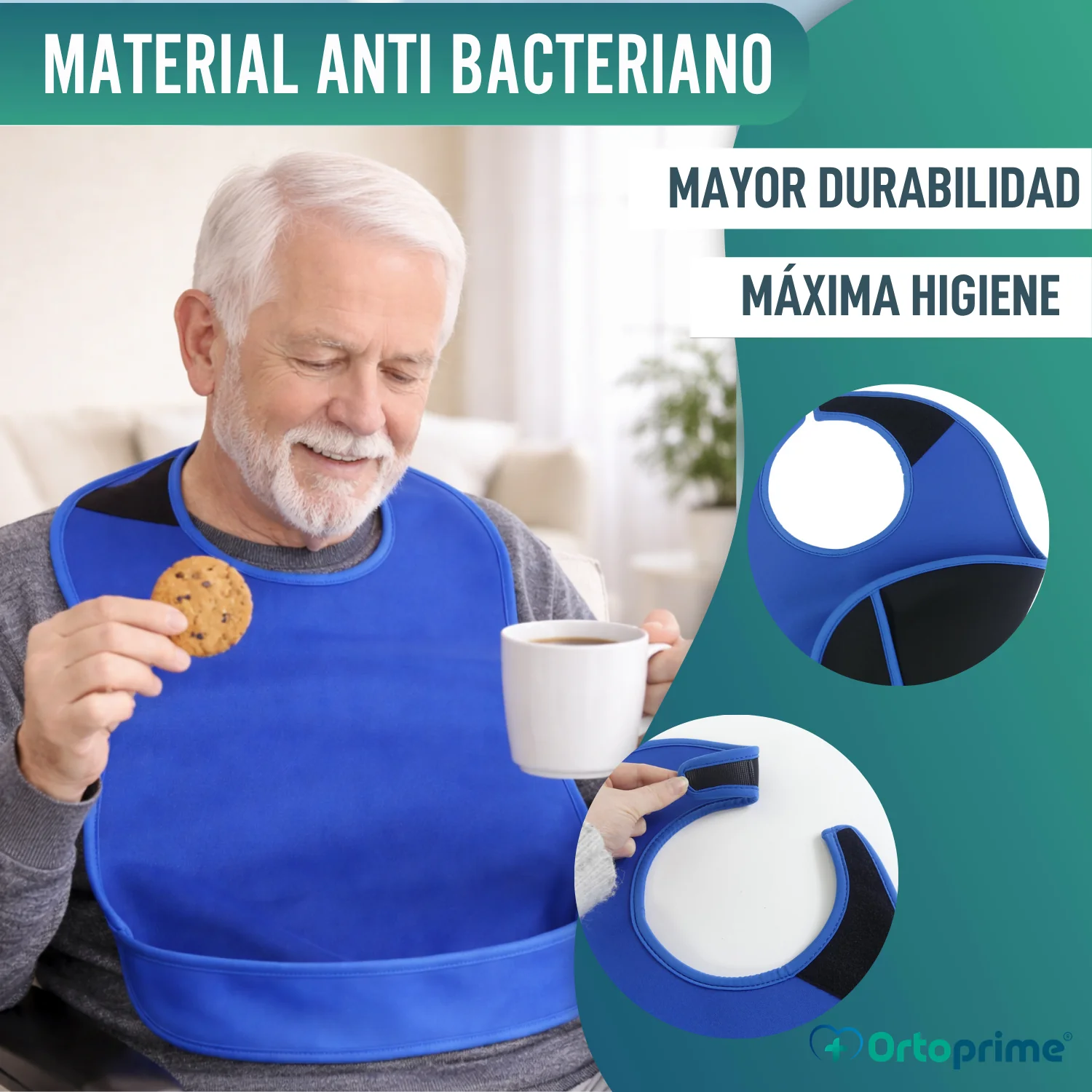 Babero Adulto Reutilizable de Neopreno con Solapa | Dos Tallas - Image 4