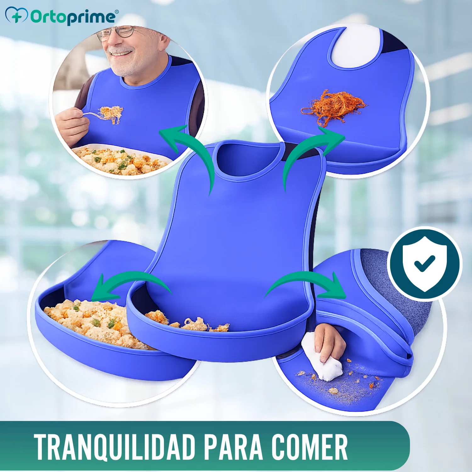 Babero Adulto Reutilizable de Neopreno con Solapa | Dos Tallas - Image 8