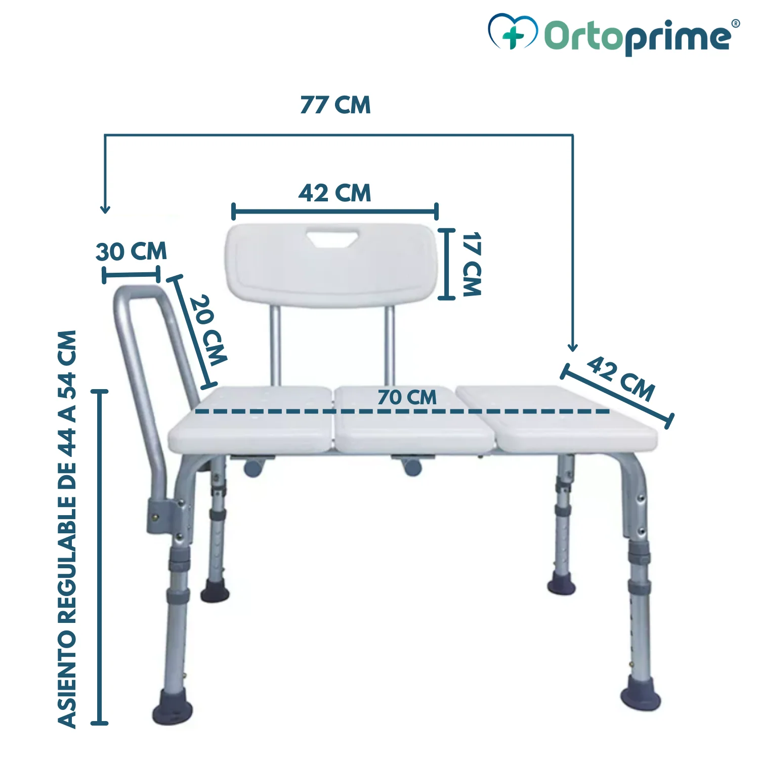 Silla de Bañera Ortopédica para Transferencia | Banco ducha Asiento Universal - Image 7