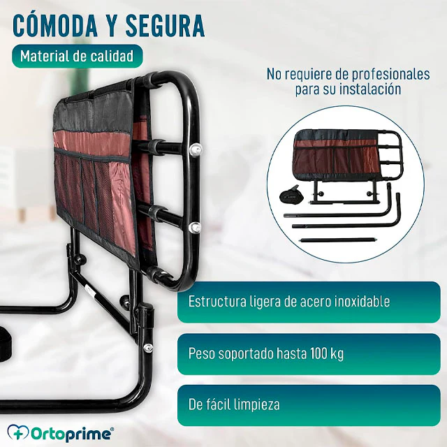 Barandilla Extensible con Sistema Abatible Plegable para Cama - Image 8