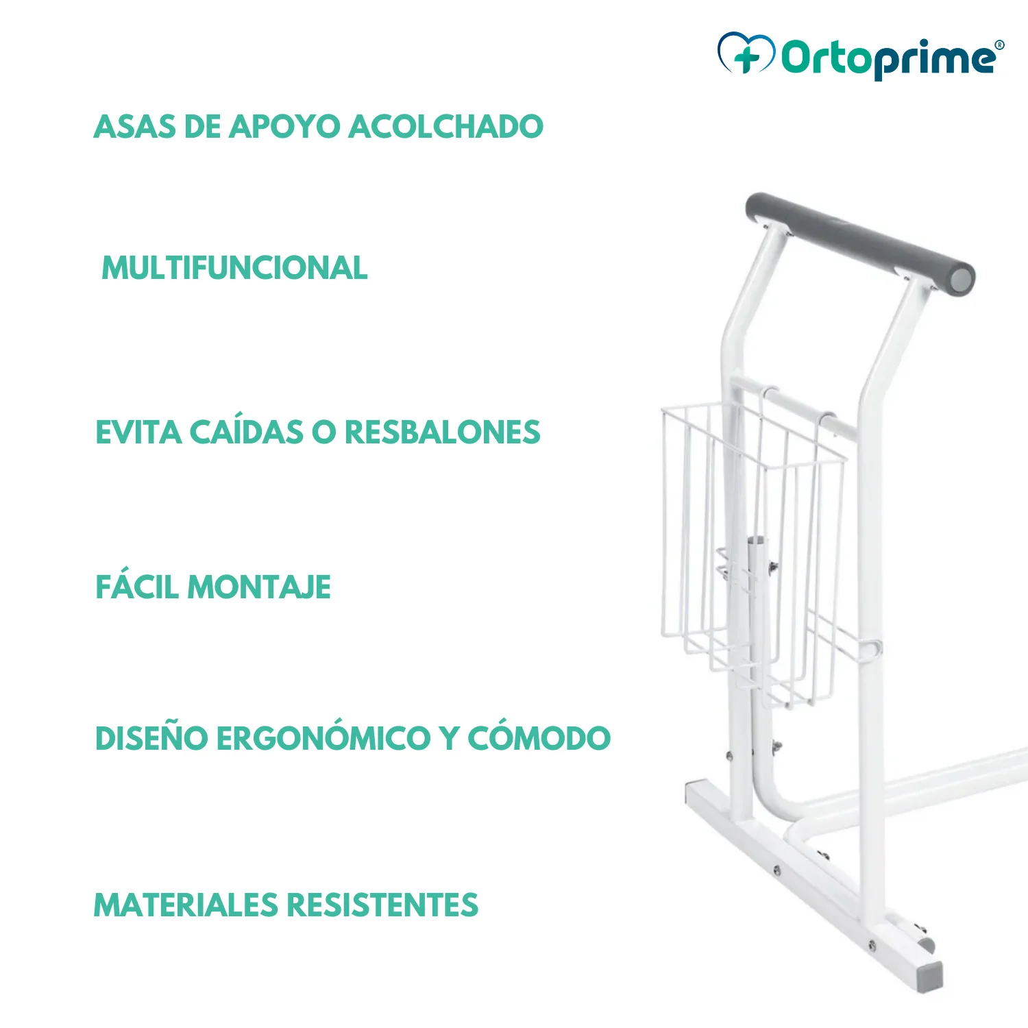 Apoya Brazos WC Portátil con Revistero - Image 7