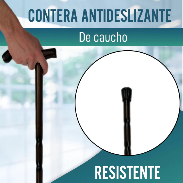 Bastón para Caminar de Madera Tallado | Empuñadura Derby - Image 2
