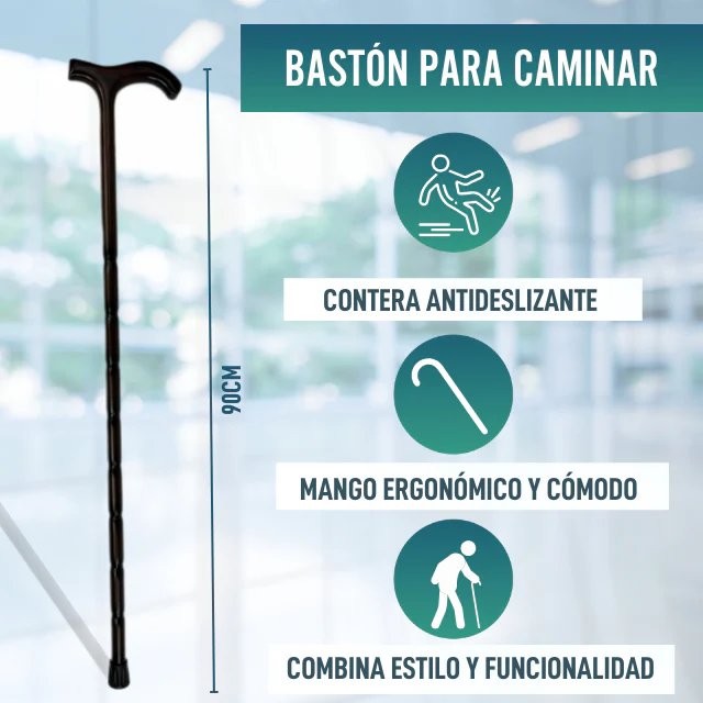 Bastón para Caminar de Madera Tallado | Empuñadura Derby - Image 6