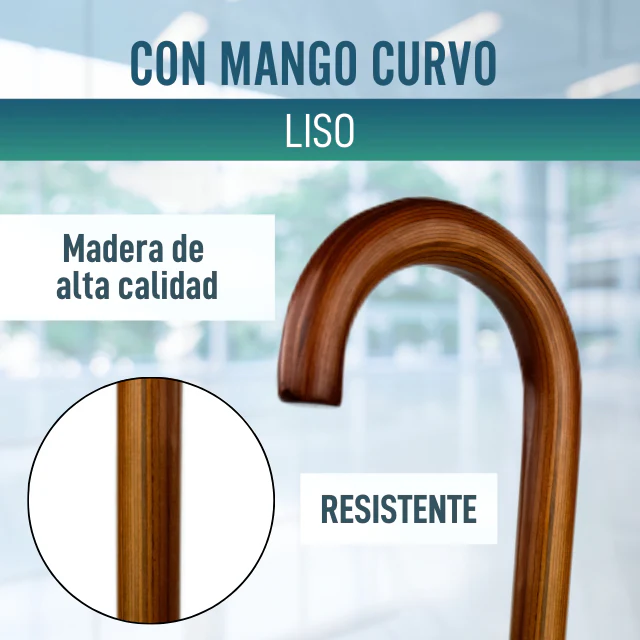 Bastones Adultos Ortopédicos con Mangos Curvos | 2 Diseños - Image 2