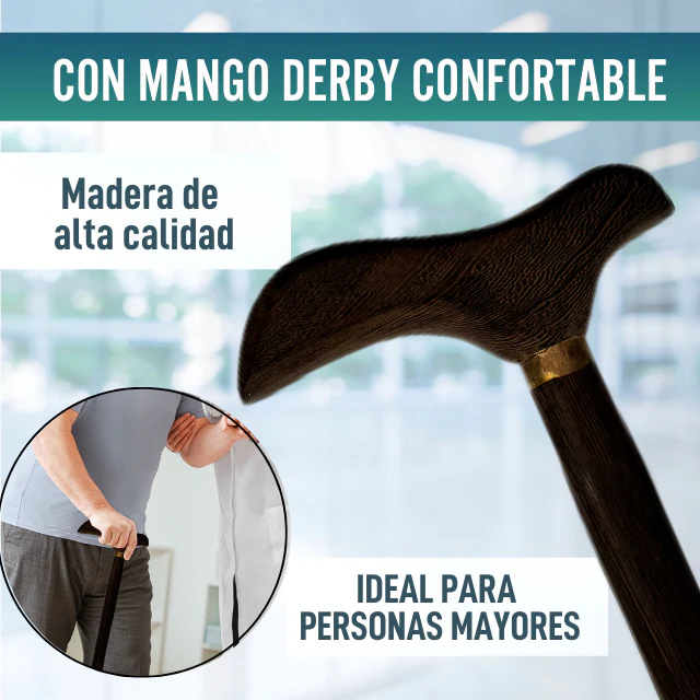 Bastones de Madera Ortopédicos Mango Derby | 4 Diseños - Image 10