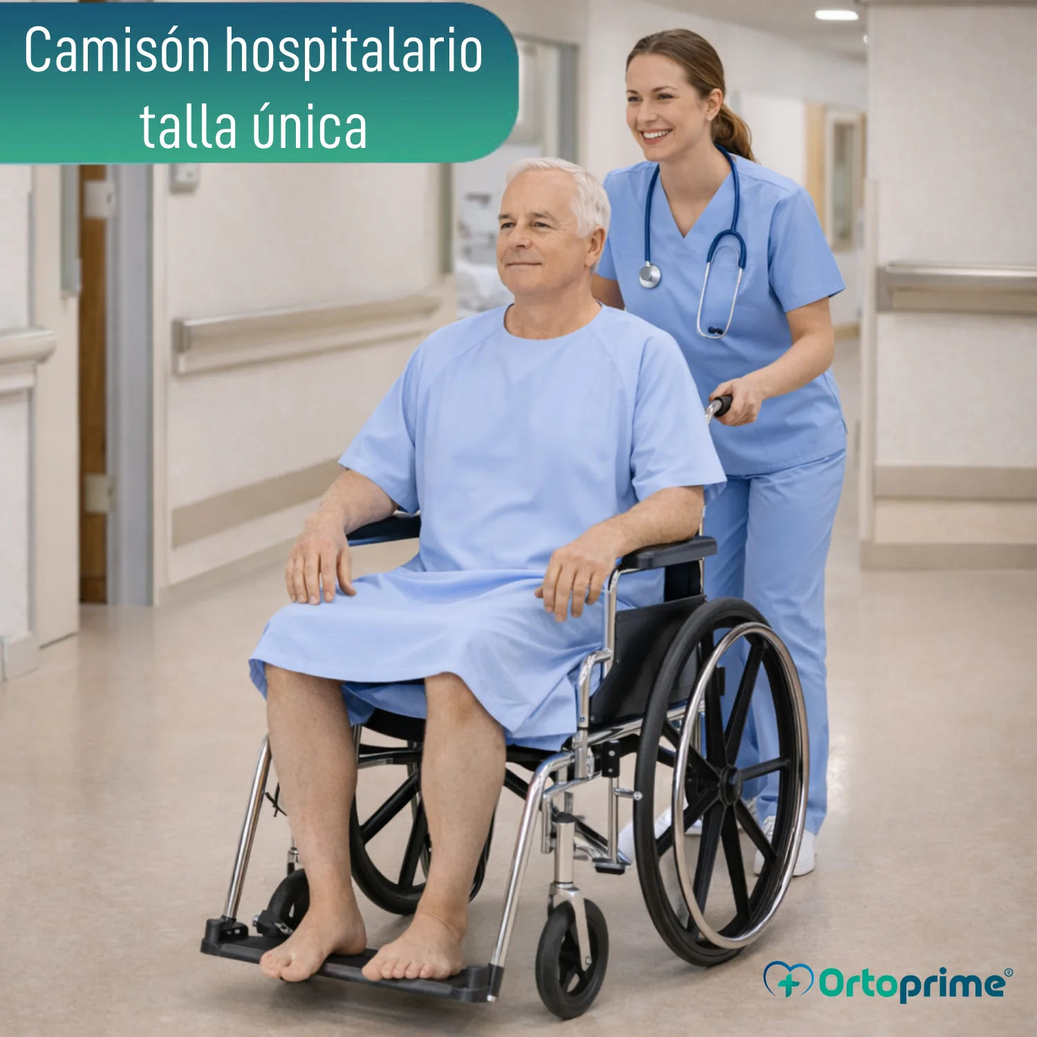 Camisón Bata Hospitalario | Dos Colores - Image 7