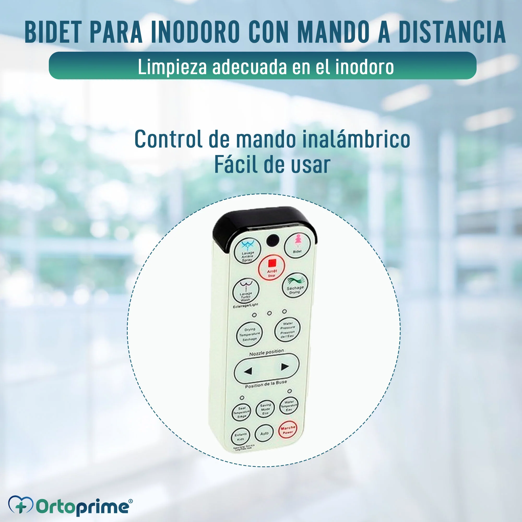 Bidet para Inodoro Lavado y Secado con Control de Mando - Image 4