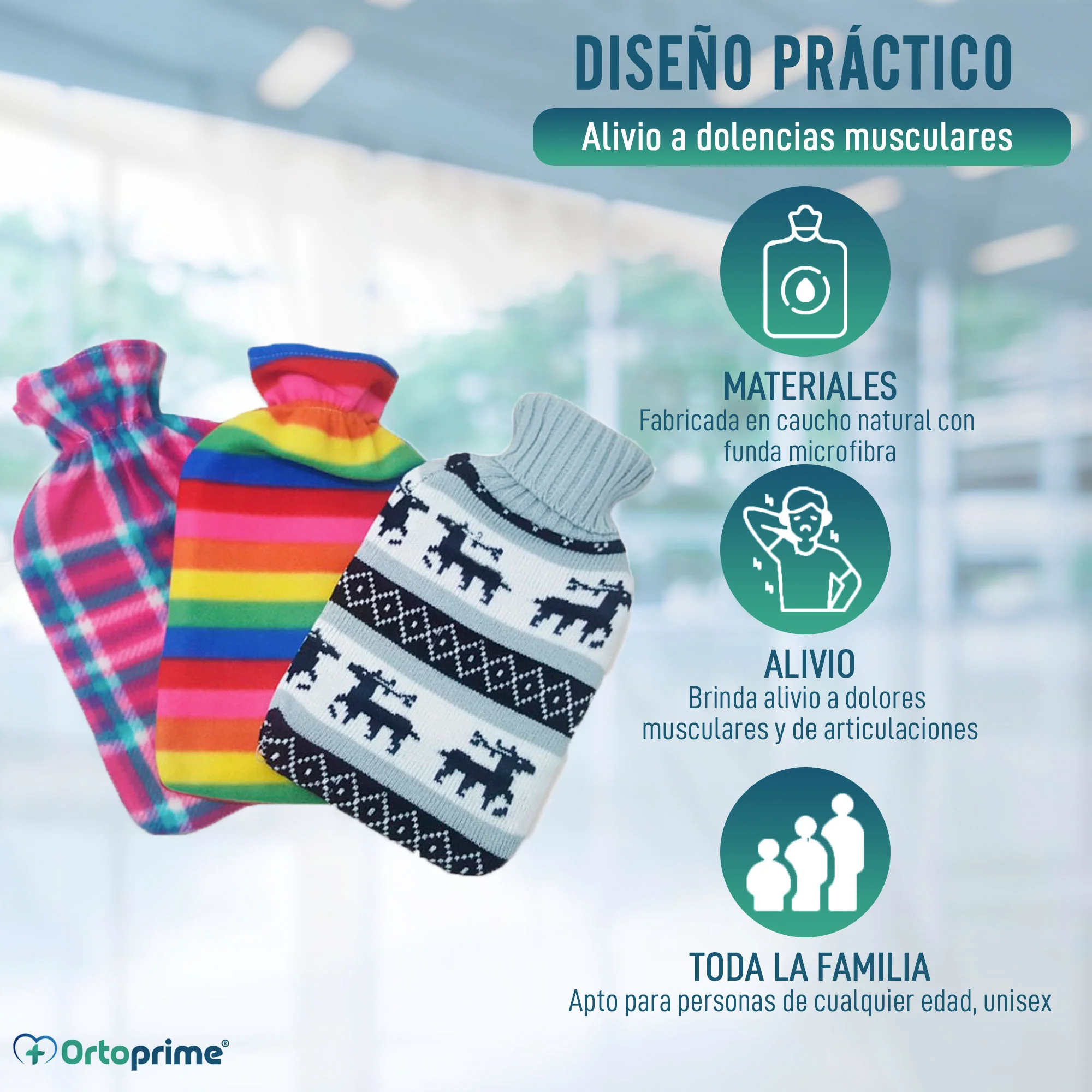Bolsa de Agua Caliente con Funda de Microfibra | 3 Modelos - Image 5