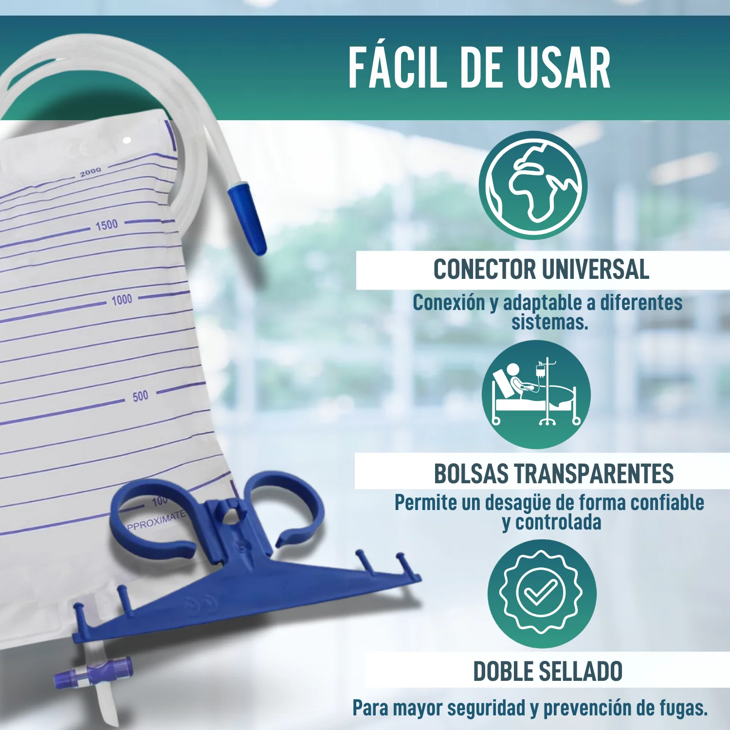 Bolsas de Orina 2L Hombre y Mujer | Pack 25 Unidades - Image 2