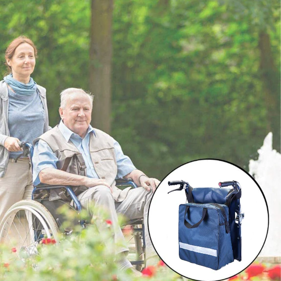 Bolso Impermeable para Silla de Ruedas | Azul Marino - Image 4