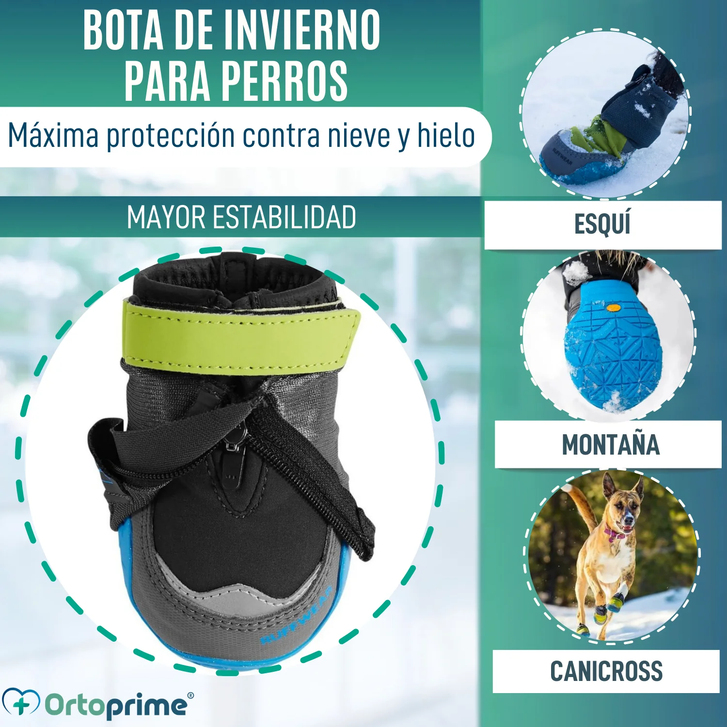 Bota Alta de Invierno para Perros | Suela Antideslizante - Image 3