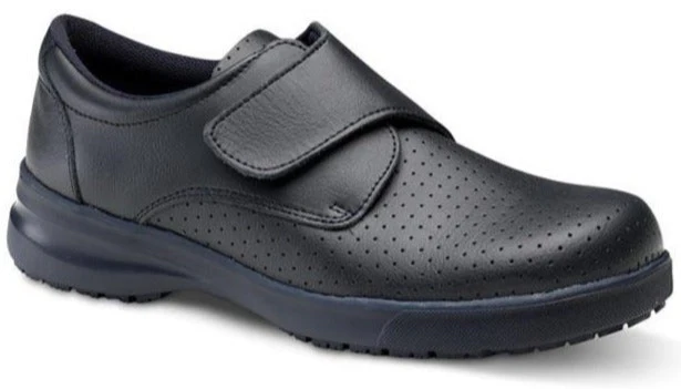 Botas de Cuero con Cierre de Velcro | Blancas y Marino