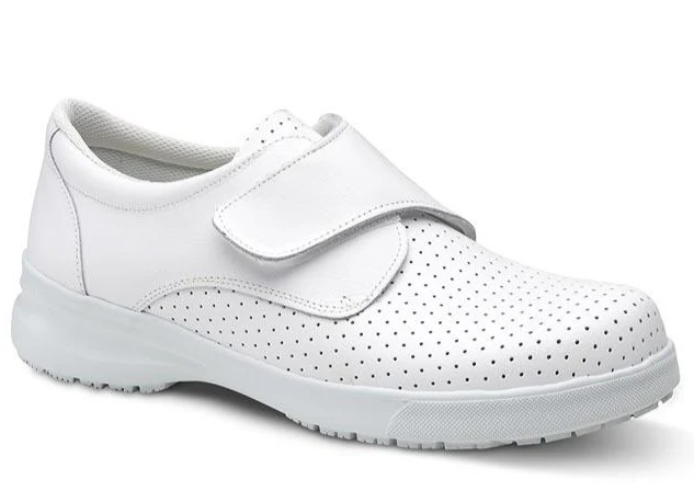 Botas de Cuero con Cierre de Velcro | Blancas y Marino - Image 2