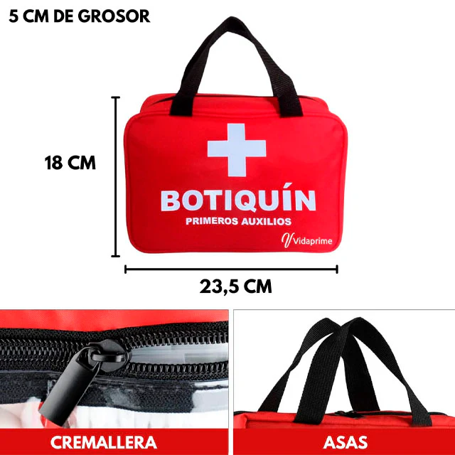 Botiquín de Primeros Auxilios Kit Completo Profesional | 180 Piezas - Image 4