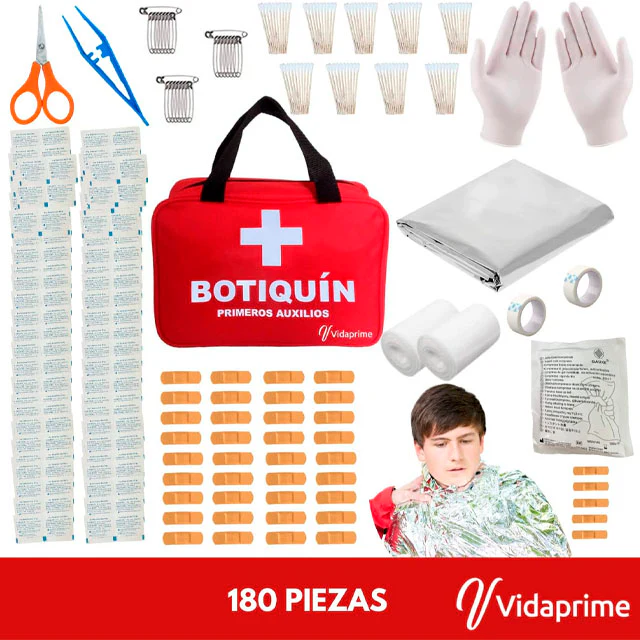 Botiquín de Primeros Auxilios Kit Completo Profesional | 180 Piezas - Image 7