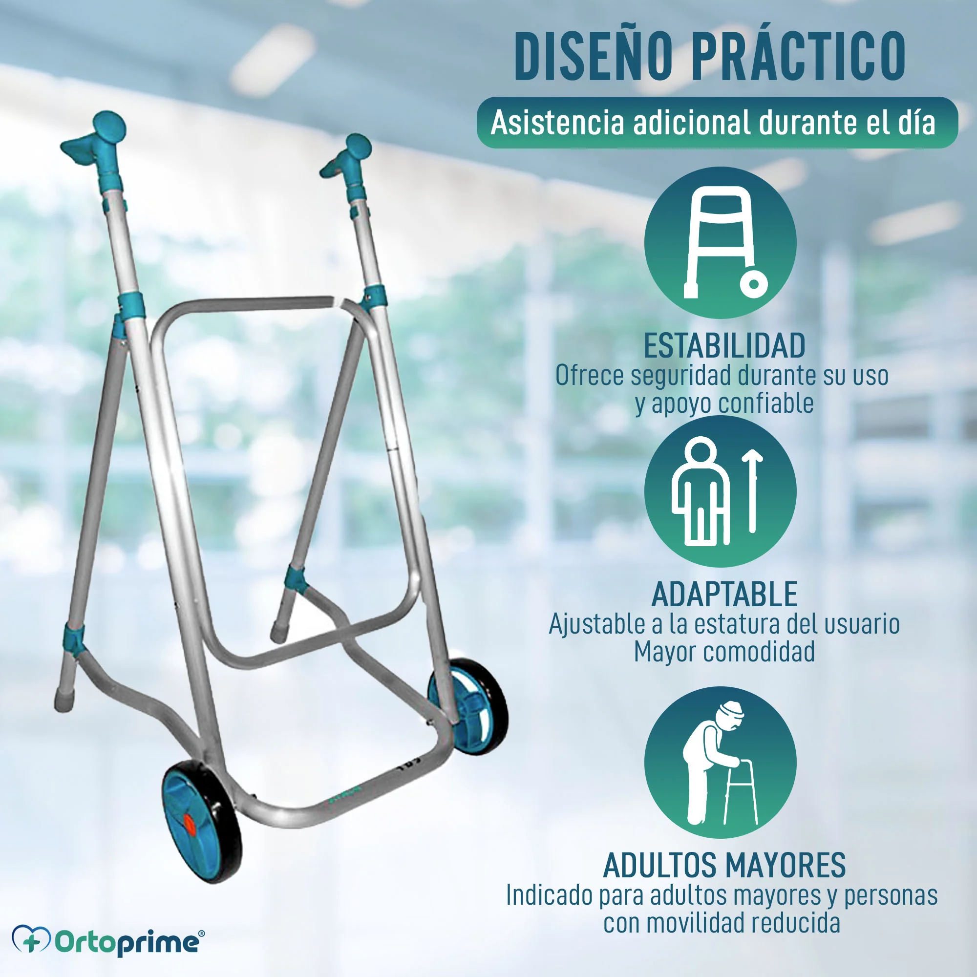 Caminador para Adulto Altura Regulable | Para Personas Altas - Image 6