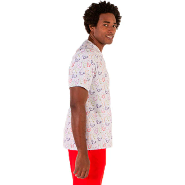 Casaca Médica Unisex con Estampado Fonendoscopio | Tallas - Image 4