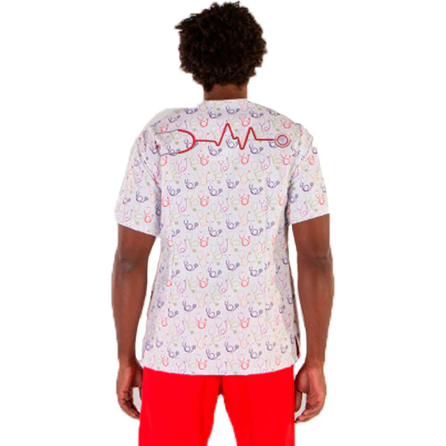 Casaca Médica Unisex con Estampado Fonendoscopio | Tallas - Image 5