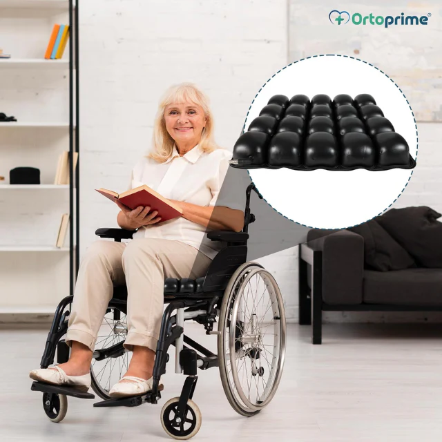 Cojín Antiescaras de Aire Cojín para Silla de Ruedas con Inflador - Image 8