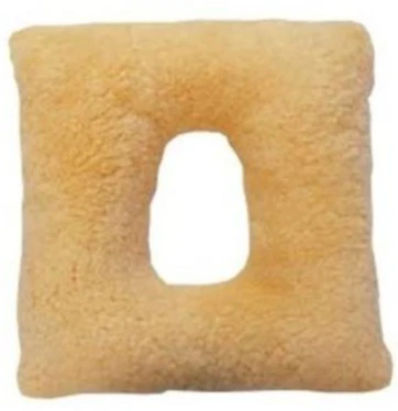 Cojín Antiescara Cuadrado con Agujero Lana Natural Premium