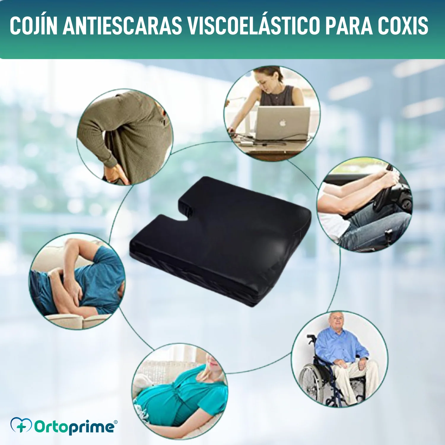 Cojín Antiescaras Viscoelástico para Coxis 60kg/m3 - Image 6