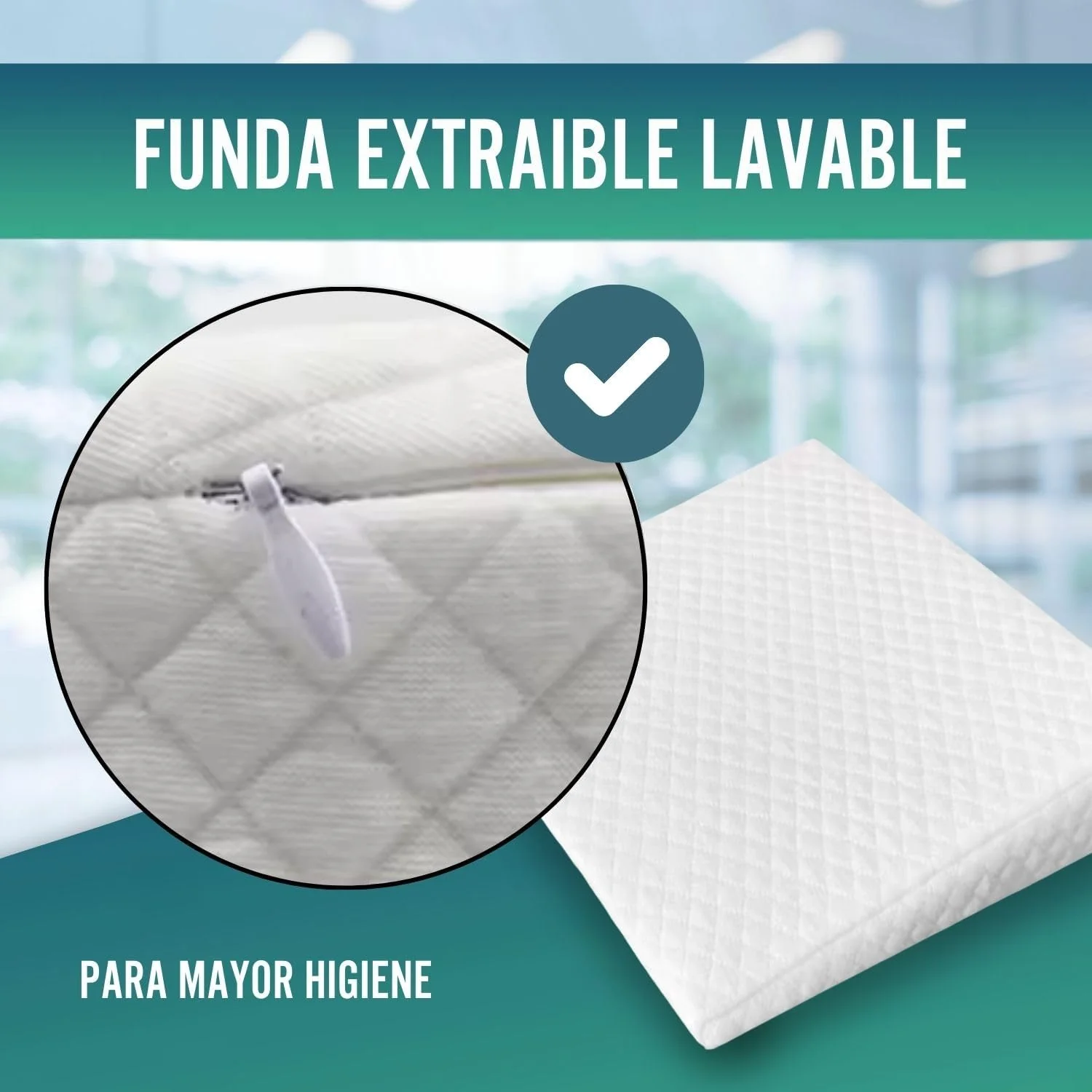 Cuña Antirreflujo Bebe Cojín Postural | Funda Extraíble - Image 6