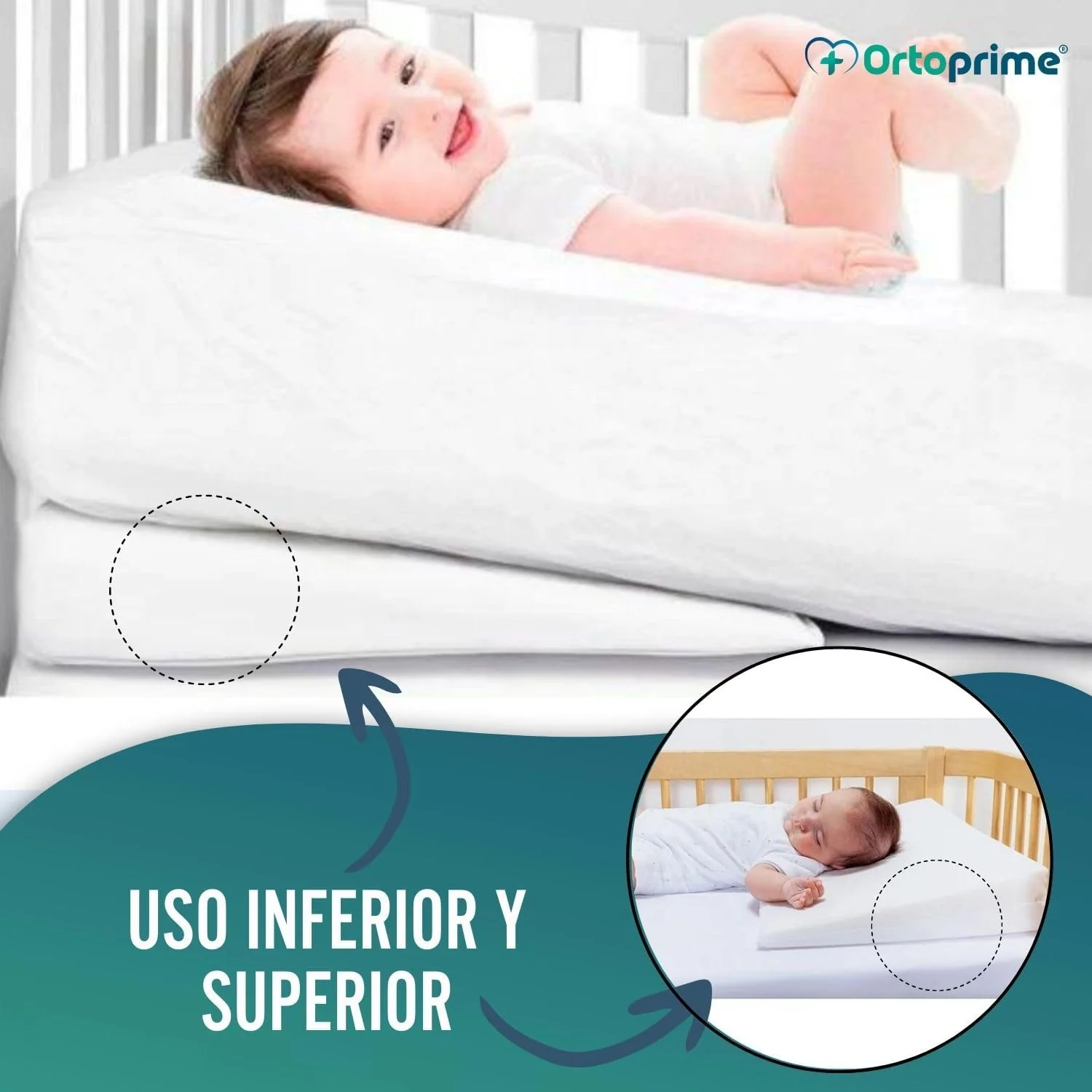 Cuña Antirreflujo Bebe Cojín Postural | Funda Extraíble - Image 8