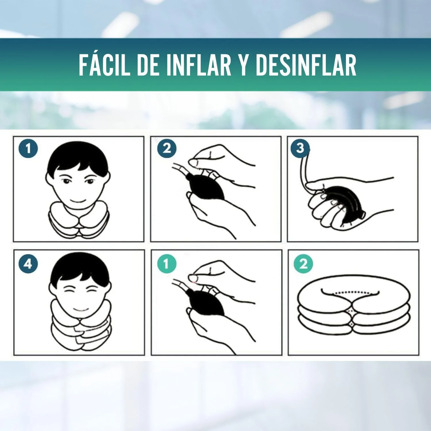 Dispositivo para Tracción Cervical Cojín con Bomba - Image 6