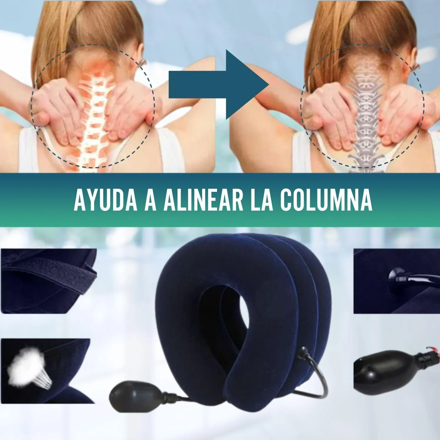 Dispositivo para Tracción Cervical Cojín con Bomba - Image 7