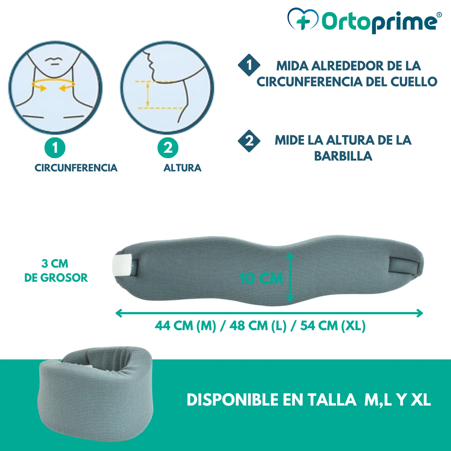 Collarín Cervical Blando Ergonómico con Bandas Ajustables - Image 3
